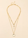 Xuhui brand premium copper plated with real gold and set with zircon, high-quality cross-shaped pendant Specification image